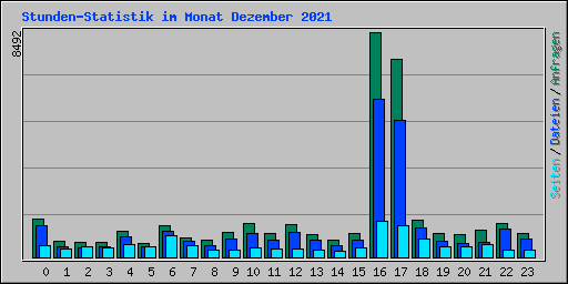 Stunden-Statistik im Monat Dezember 2021