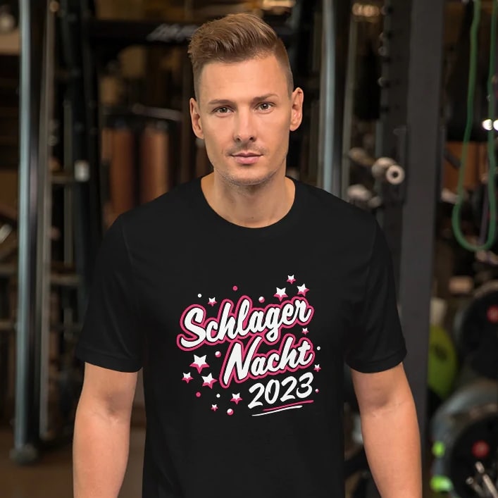 schlagernacht des jahres 2023 herren t-shirt