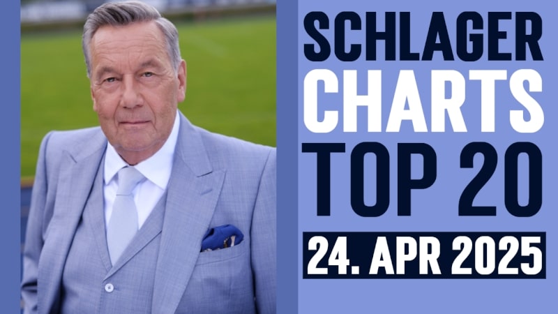 schlager charts top 20 am 24. april 2025 mit roland kaiser am titelbild