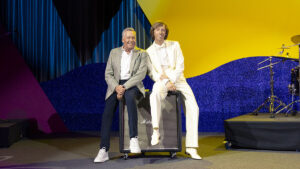 Roland Kaiser und Max Mauff am Set zum neuen Kinofilm