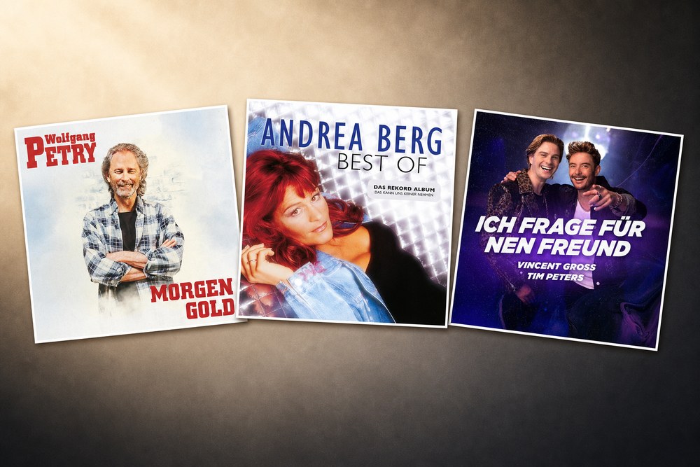 Wolfgang Petry – Morgen Gold, Andrea Berg – Das kann uns keiner nehmen, Vincent Gross & Tim Peters – Ich frage für nen Freund